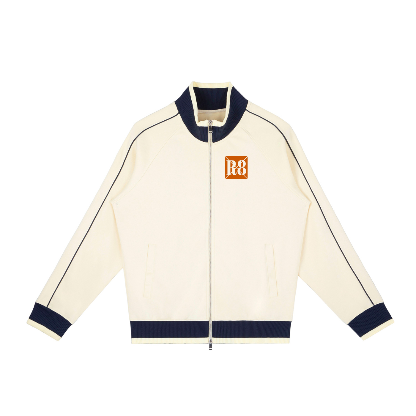 Color Block Raglan Sleeve Zip Track Jacket