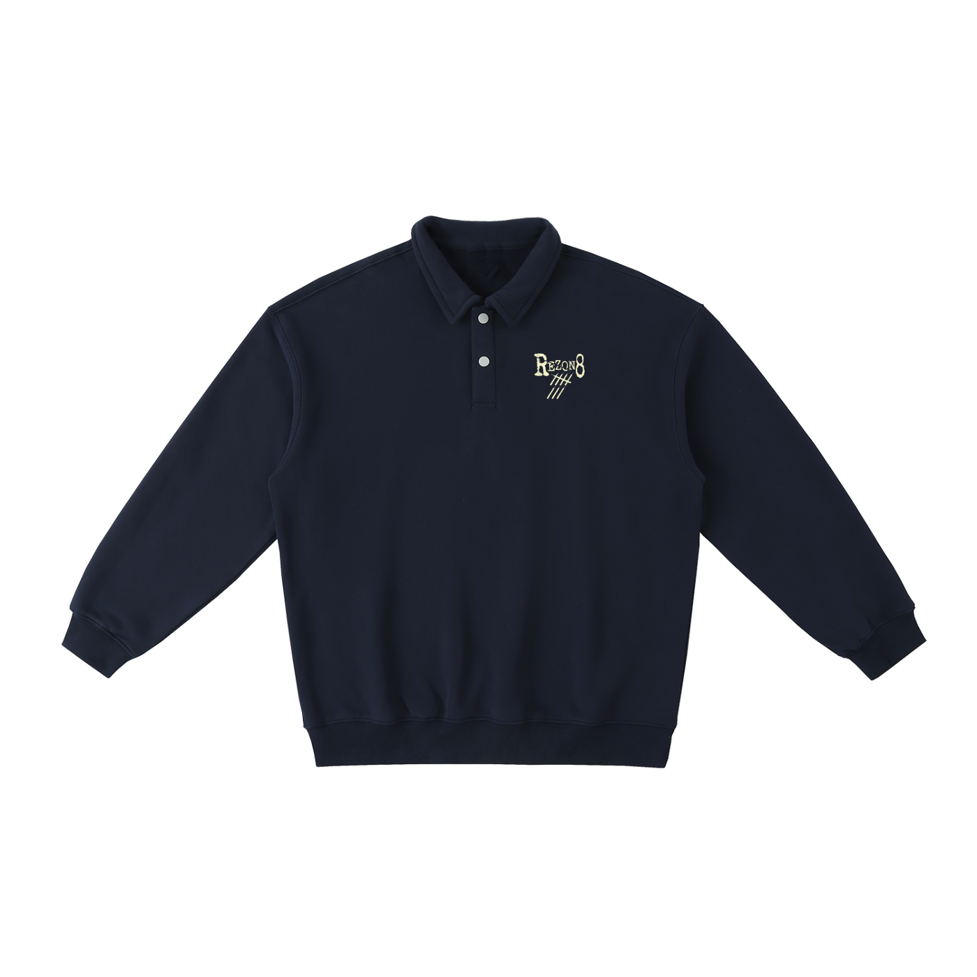 Heavyweight Polo-Collar Sweatshirt