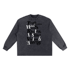 Snow Washed Frayed Edge longsleeve T-Shirt