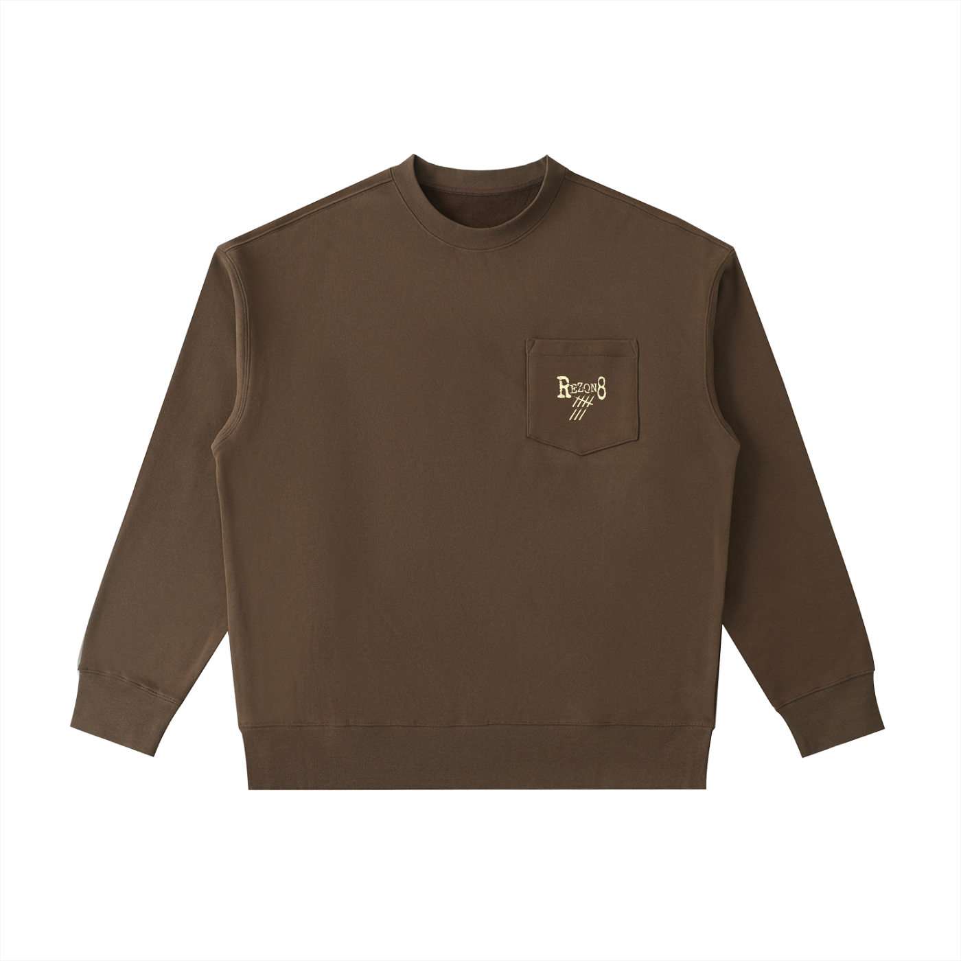 Heavyweight Patch Pocket Crewneck Sweatshirt