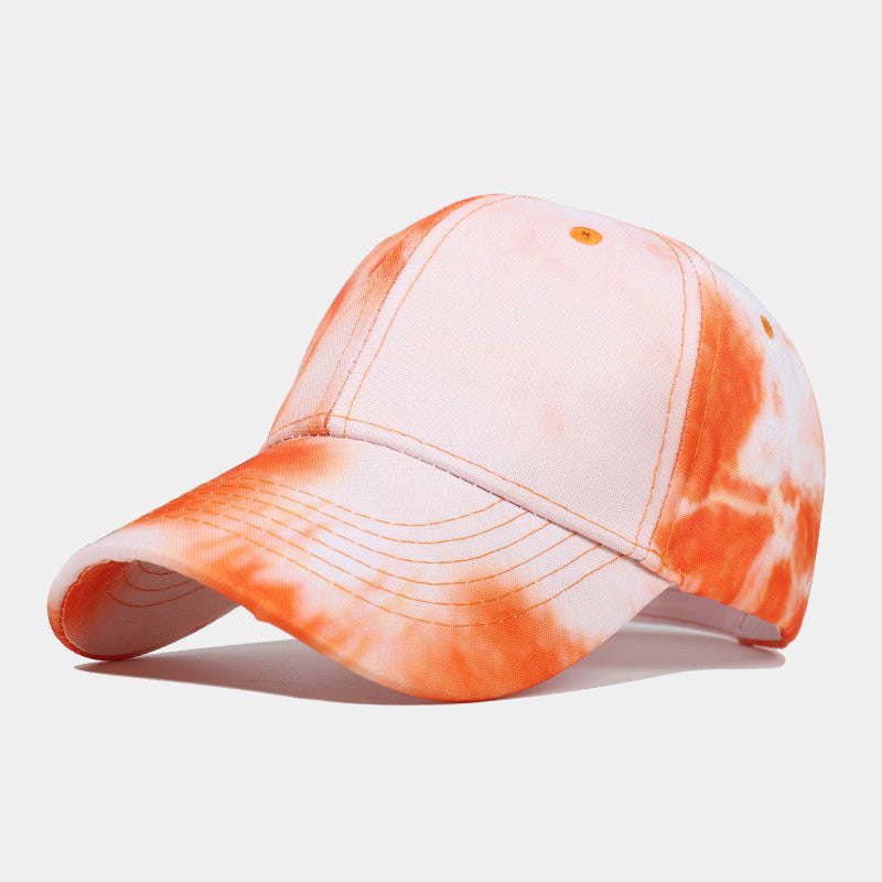 New Tie-dye Baseball Cap Men's And Women's Sun-shield Hats Wild Graffiti Hat