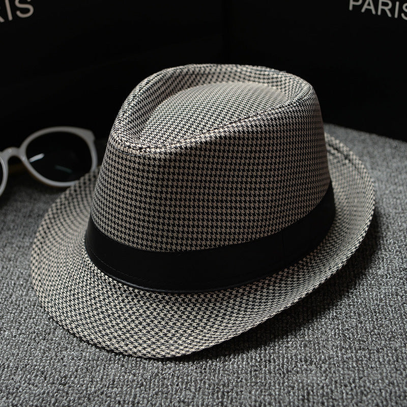 Sun Hats For Men Houndstooth style