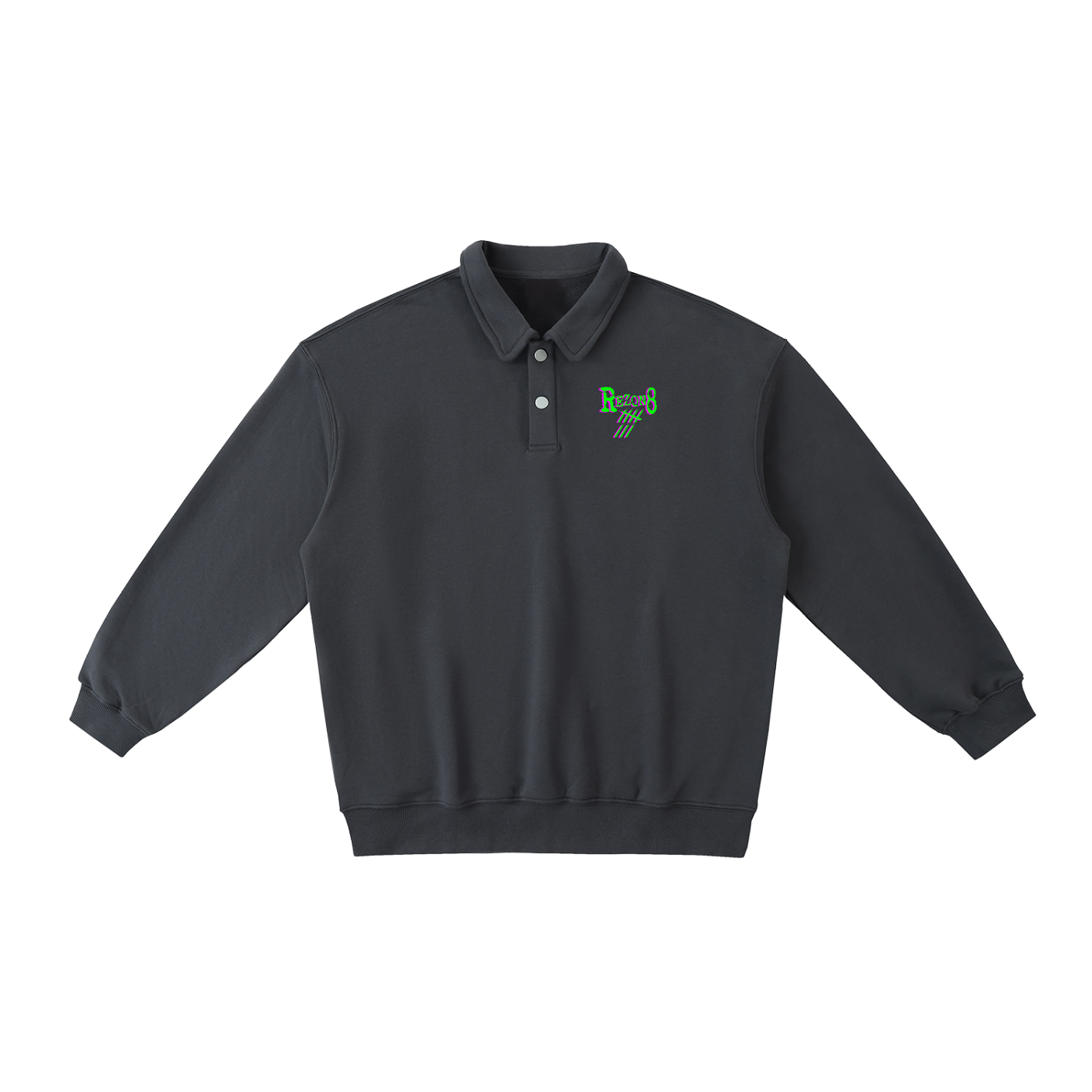 Heavyweight Polo-Collar Sweatshirt