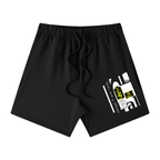 Unisex Earth Tone Loose Fit Cotton Shorts