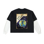 Layered Contrast Sleeve Cotton longsleeve T-Shirt