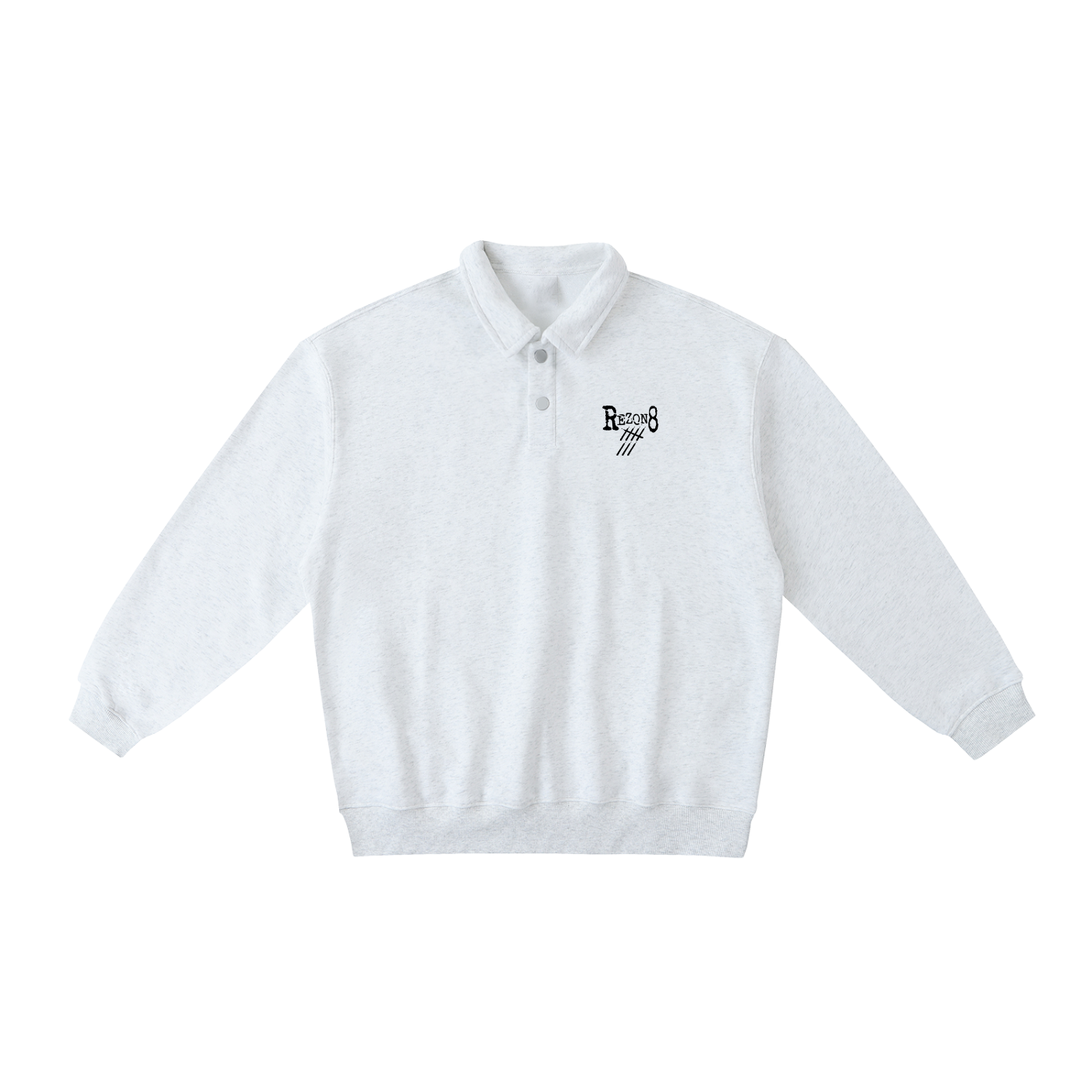 Heavyweight Polo-Collar Sweatshirt