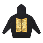 Snow Washed Raw Edge Double Layered Hoodie