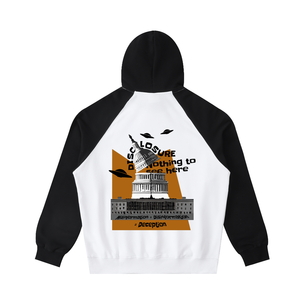 Color-Block Raglan Sleeve Hoodie