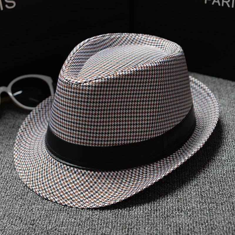 Sun Hats For Men Houndstooth style