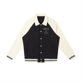 Contrast Raglan Sleeve Baseball Jackets