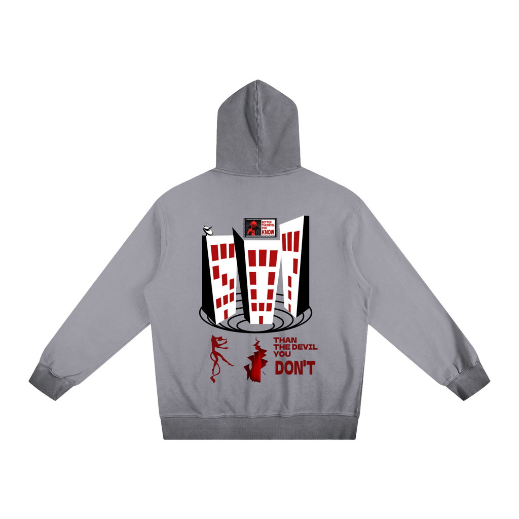 Ombre Stone Washed Colorpointed Hoodie