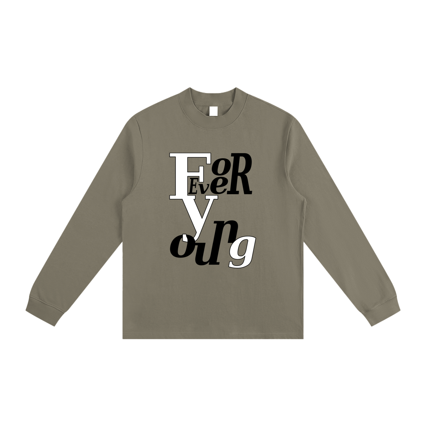 Essential Non-Shrink Mock Neck Sweatshirt