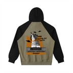 Color-Block Raglan Sleeve Hoodie