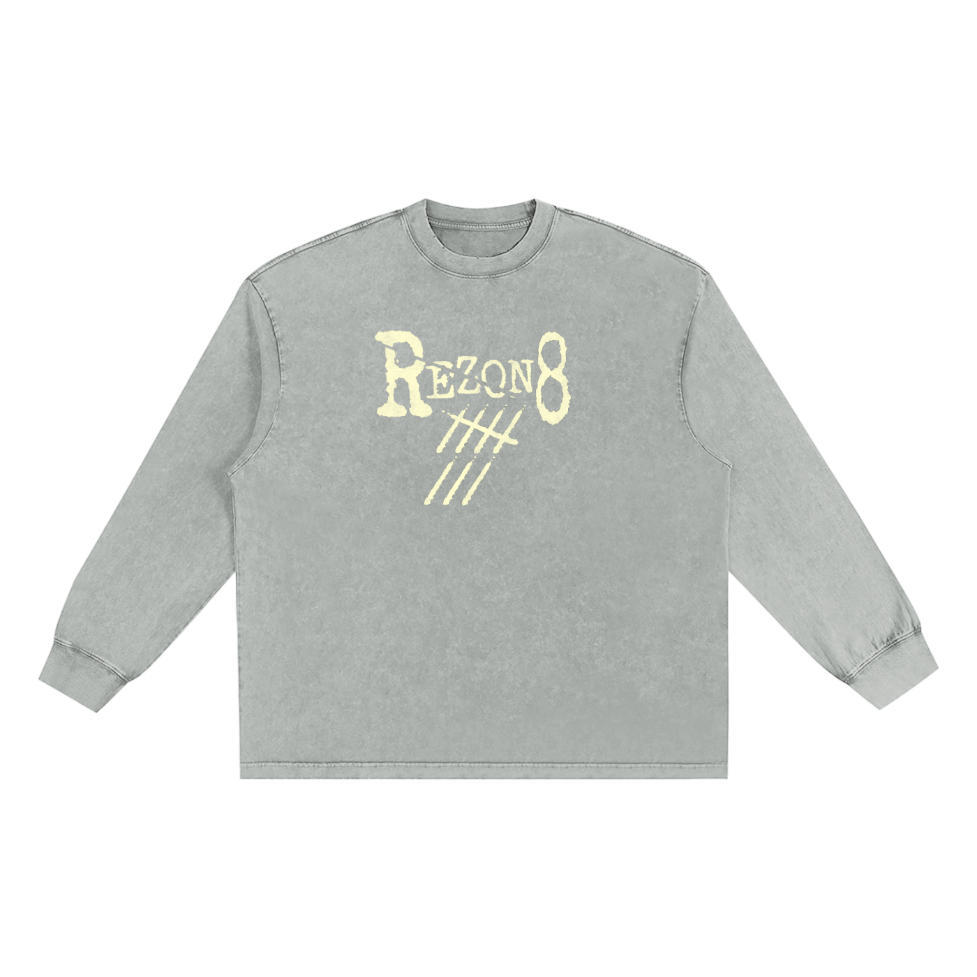 Snow Washed Frayed Edge T-Shirt