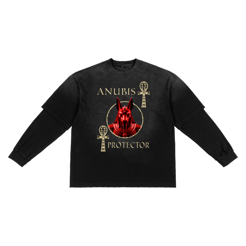 Sunfade Hand-Frayed Faux Two-Piece T-Shirt