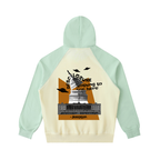 Color-Block Raglan Sleeve Hoodie