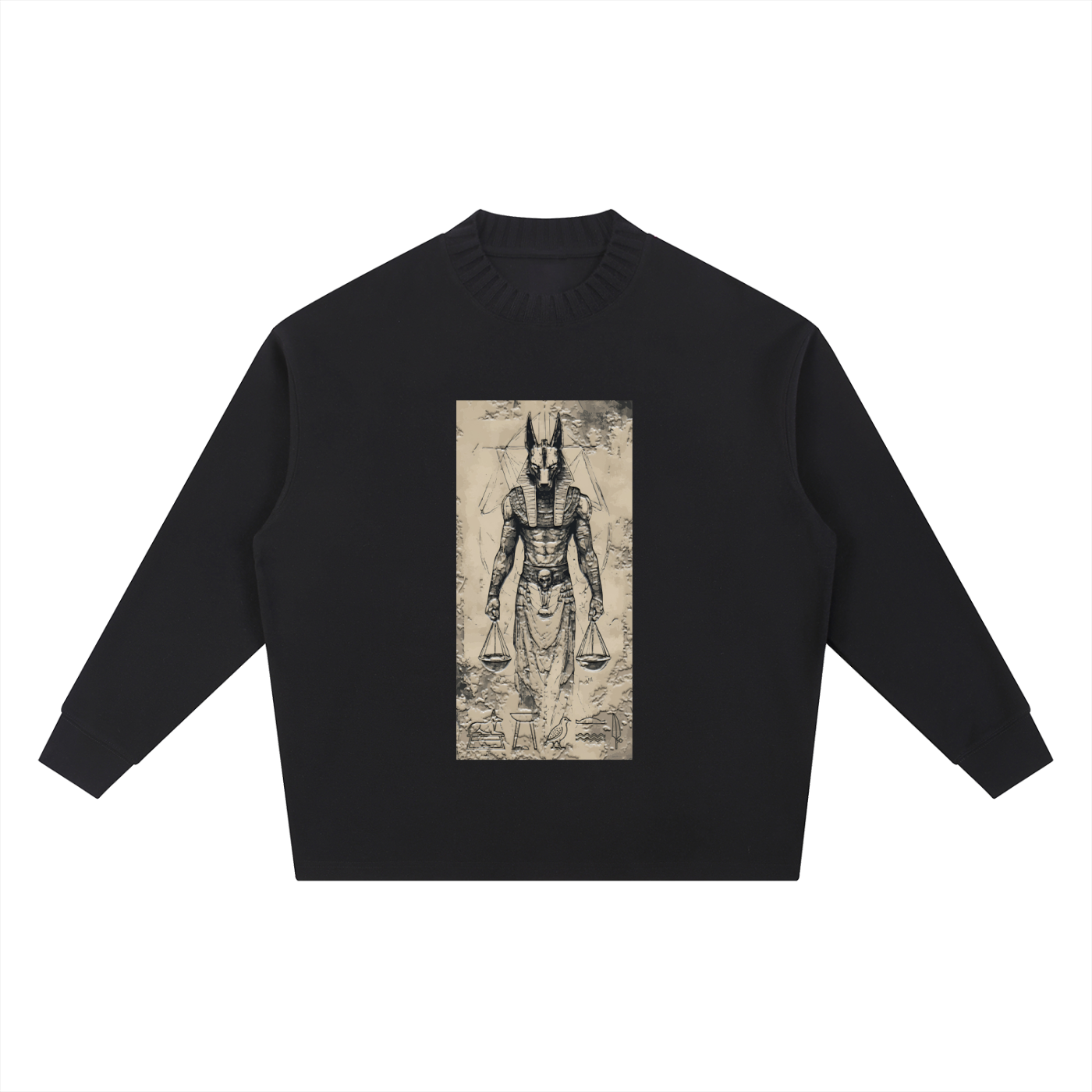 Knitted Round Neck Oversize Sweatshirt