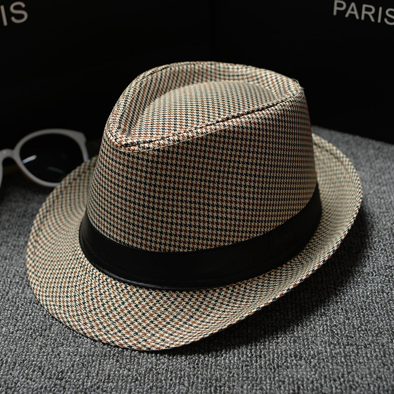 Sun Hats For Men Houndstooth style