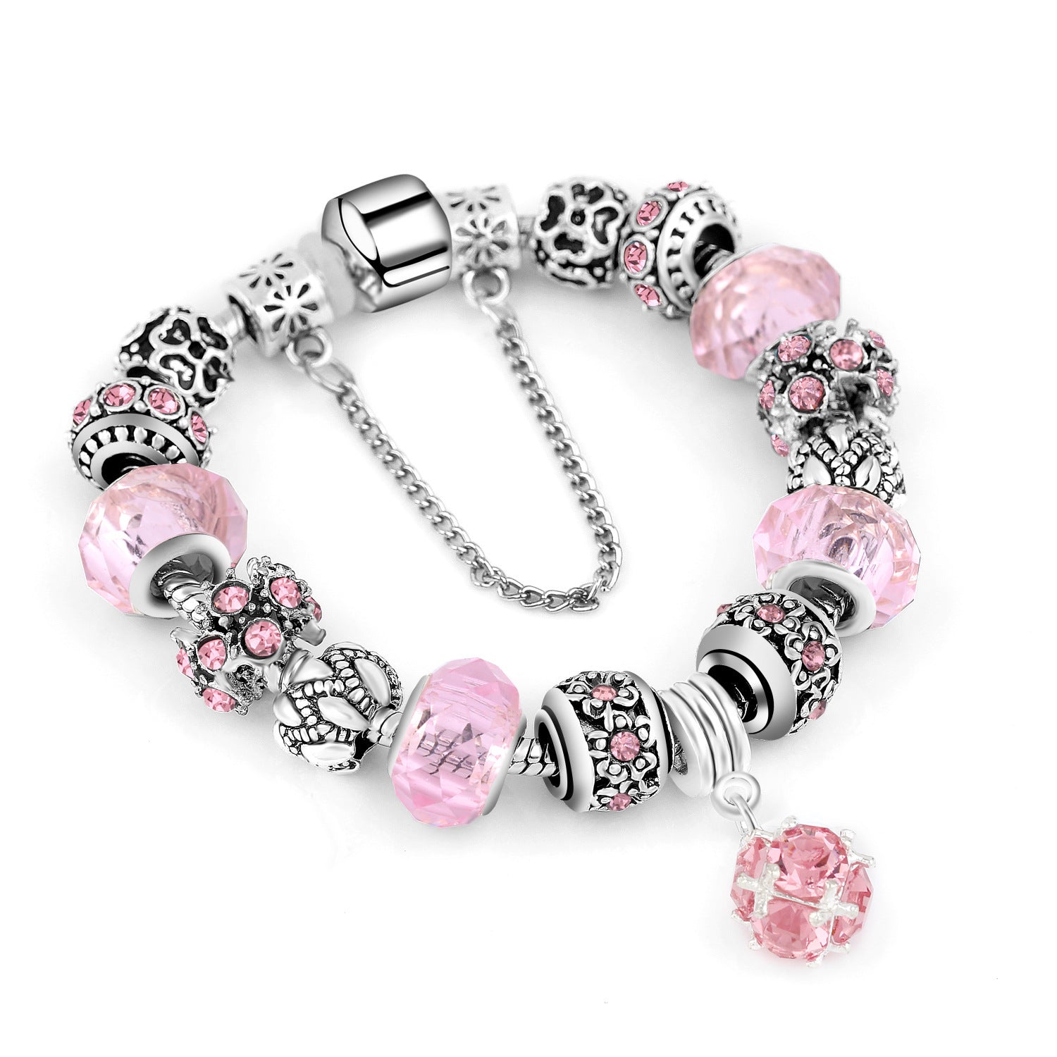 Crystal Bead Bracelet Alloy Style For Women