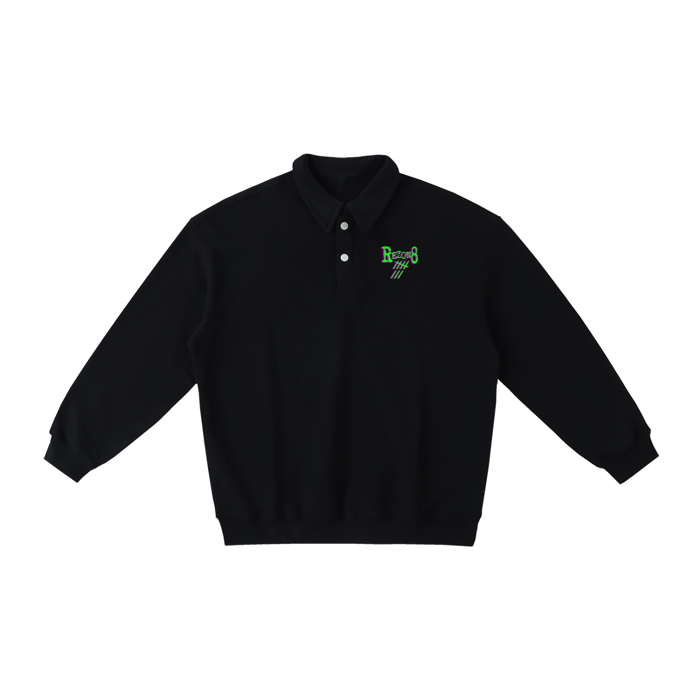 Heavyweight Polo-Collar Sweatshirt