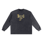 Snow Washed Frayed Edge longsleeve T-Shirt