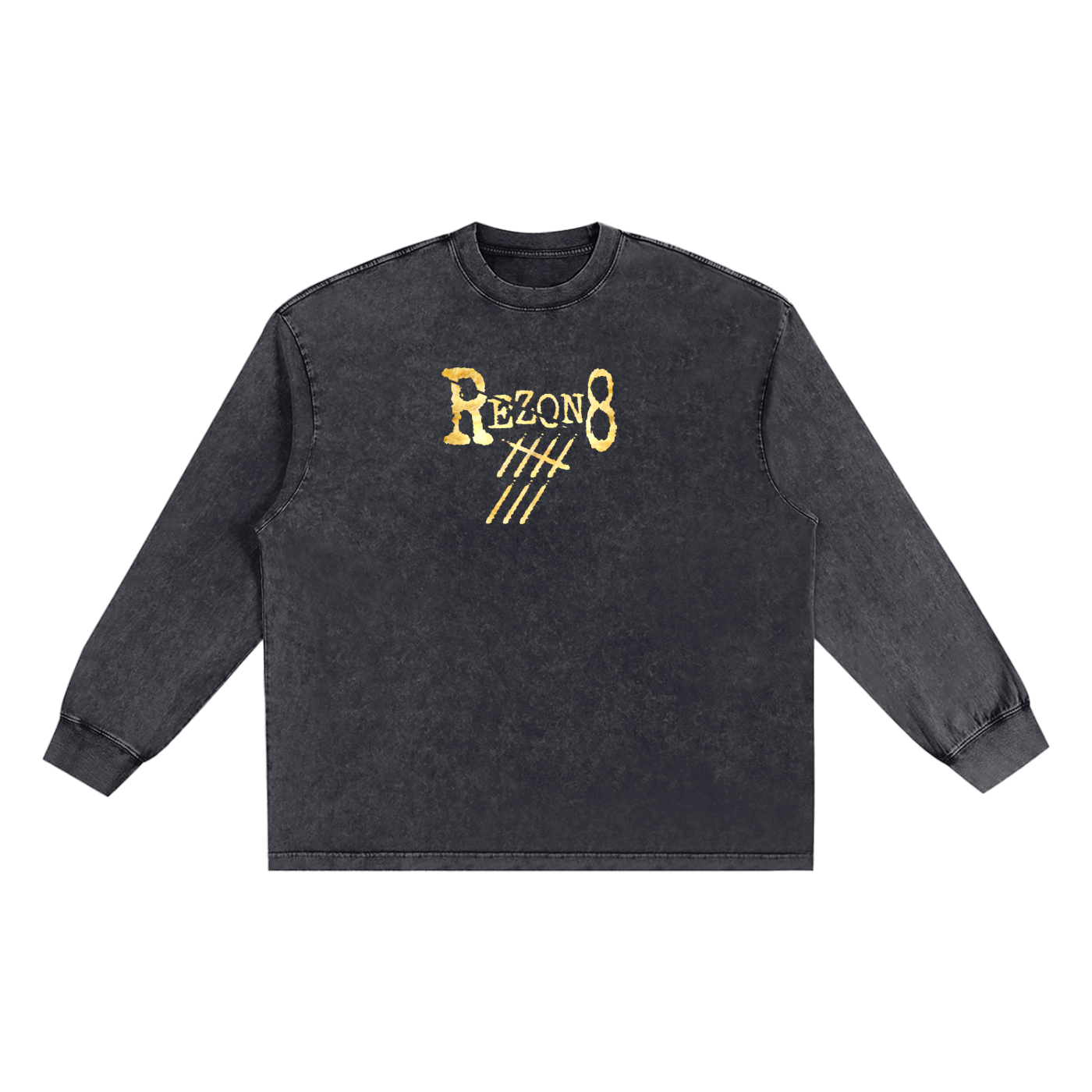 Snow Washed Frayed Edge longsleeve T-Shirt