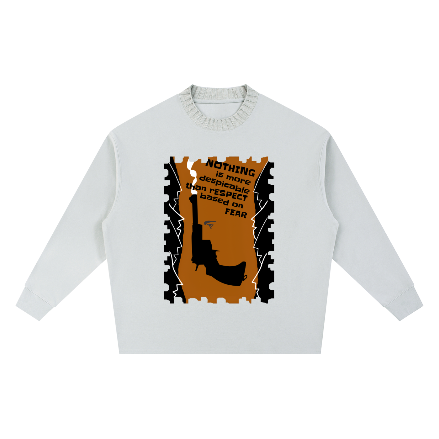 Knitted Round Neck Oversize Sweatshirt