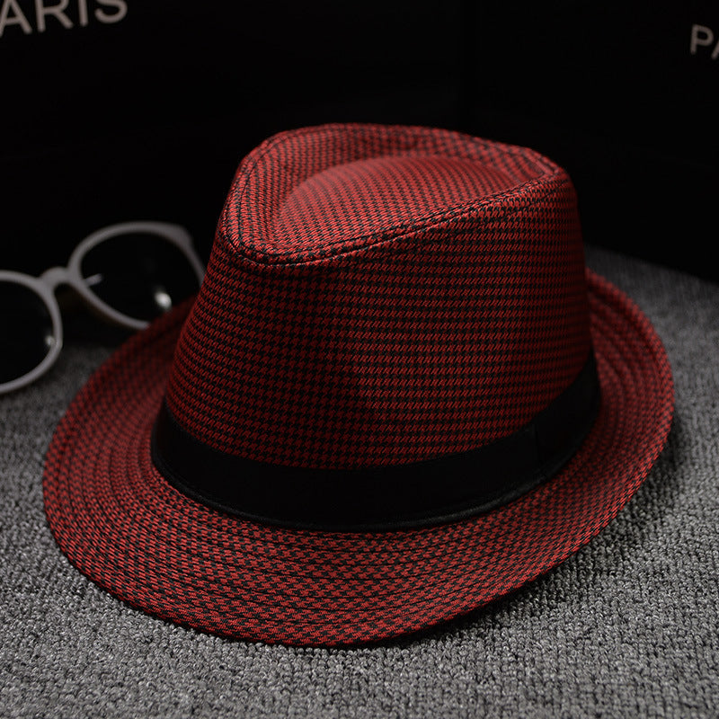 Sun Hats For Men Houndstooth style