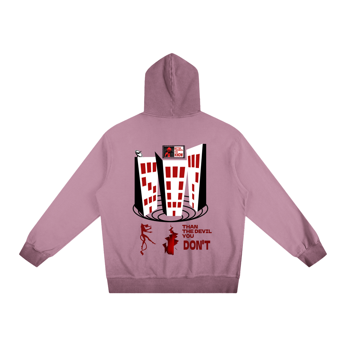 Ombre Stone Washed Colorpointed Hoodie