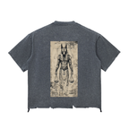 Snow Wash Raw-Hem Boxy T-shirt