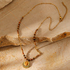 Fashionable All-match Stainless Steel Gold-plated Necklace