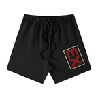 Unisex Earth Tone Loose Fit Cotton Shorts