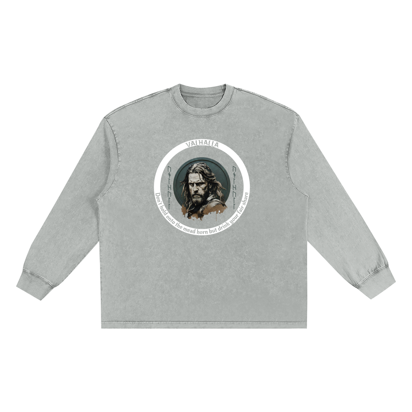 Snow Washed Frayed Edge longsleeve T-Shirt