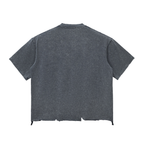 Snow Wash Raw-Hem Boxy T-shirt