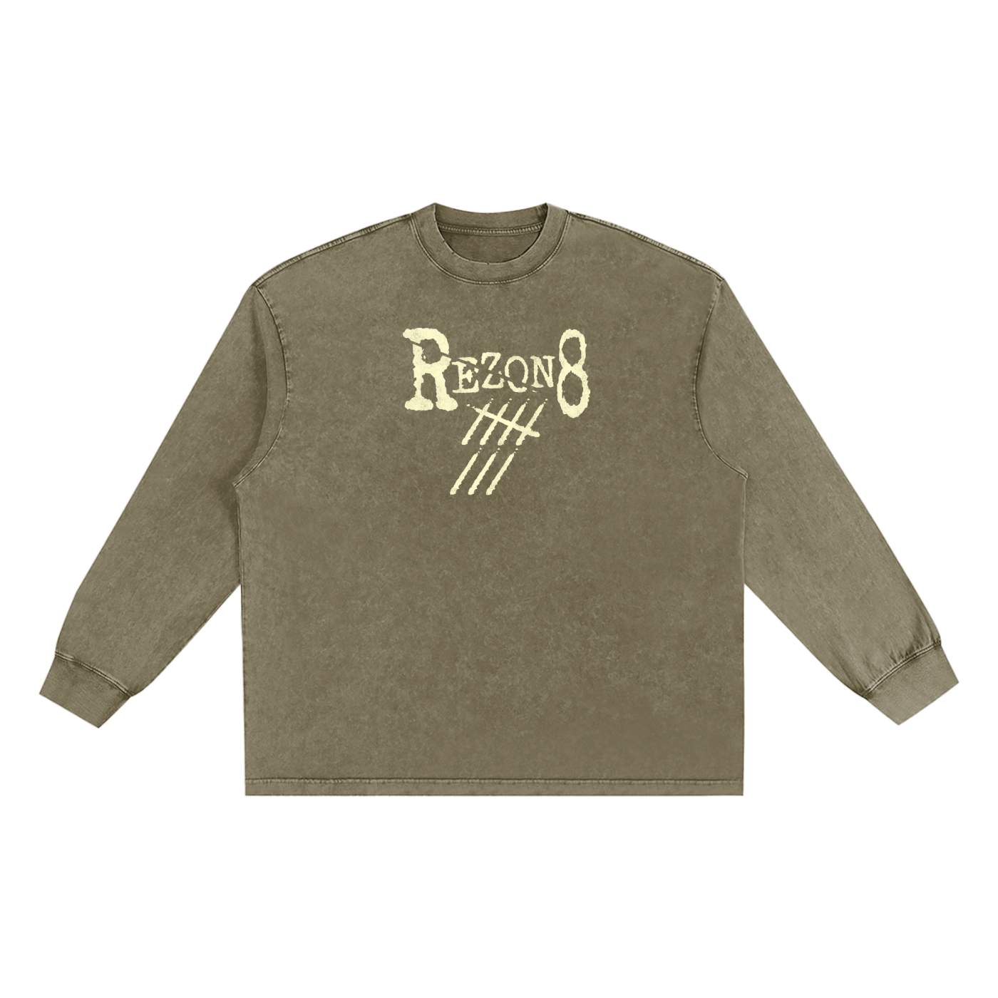 Snow Washed Frayed Edge T-Shirt