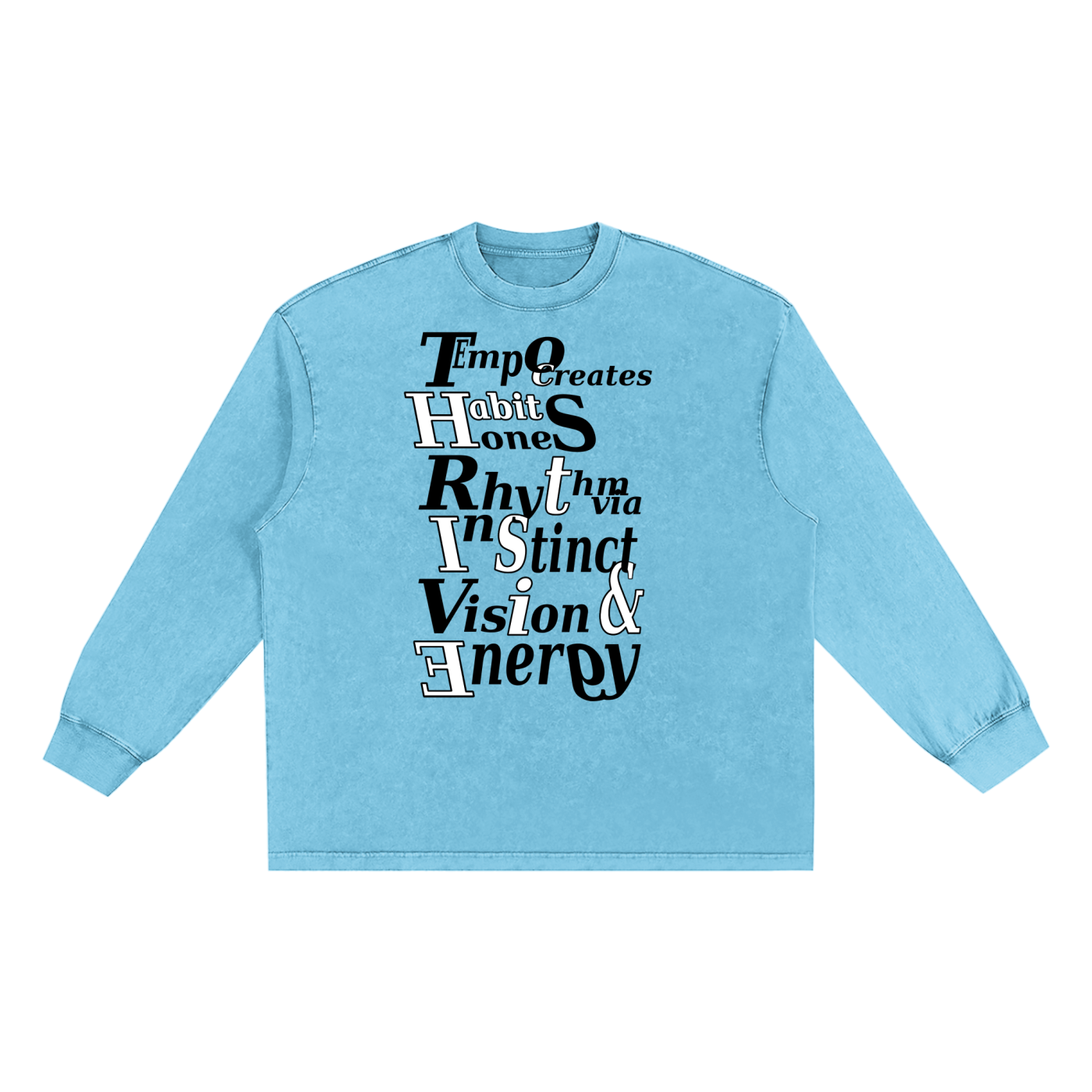 Snow Washed Frayed Edge longsleeve T-Shirt