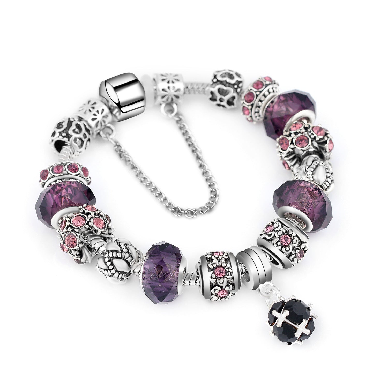 Crystal Bead Bracelet Alloy Style For Women