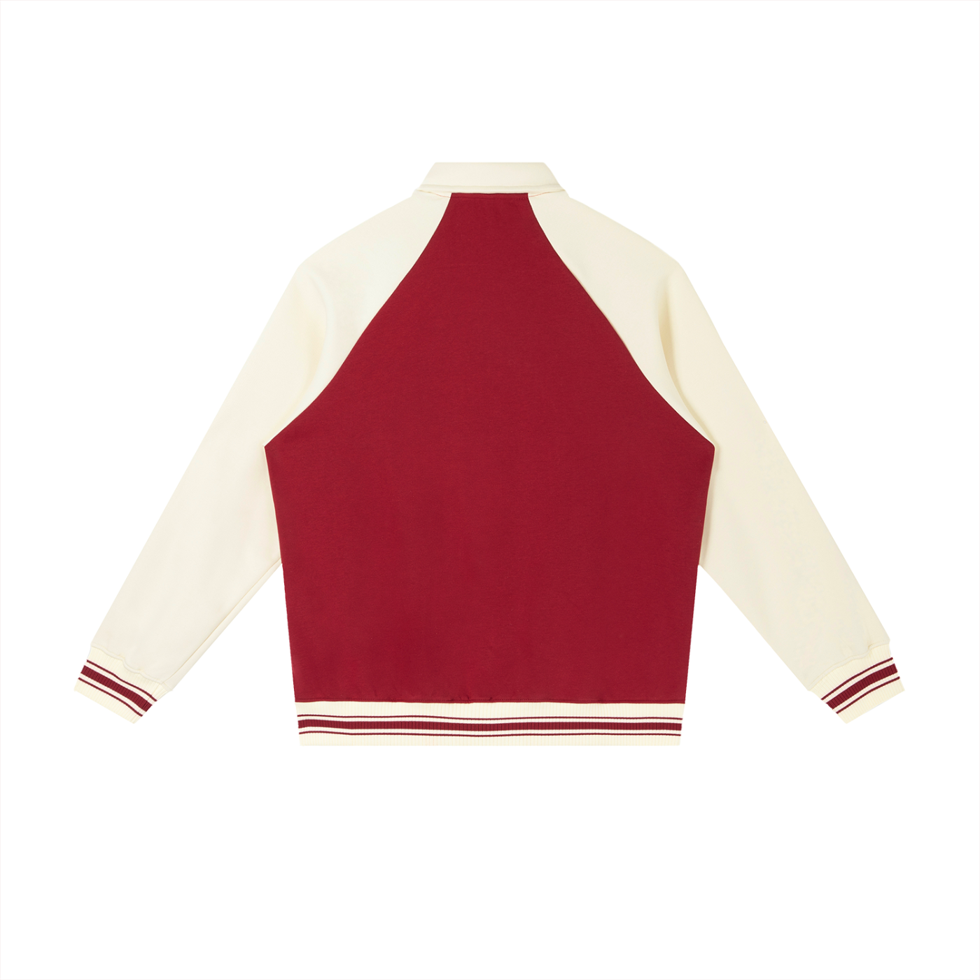 Contrast Raglan Sleeve Baseball Jackets