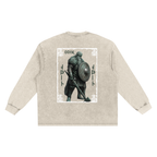 Snow Washed Frayed Edge longsleeve T-Shirt