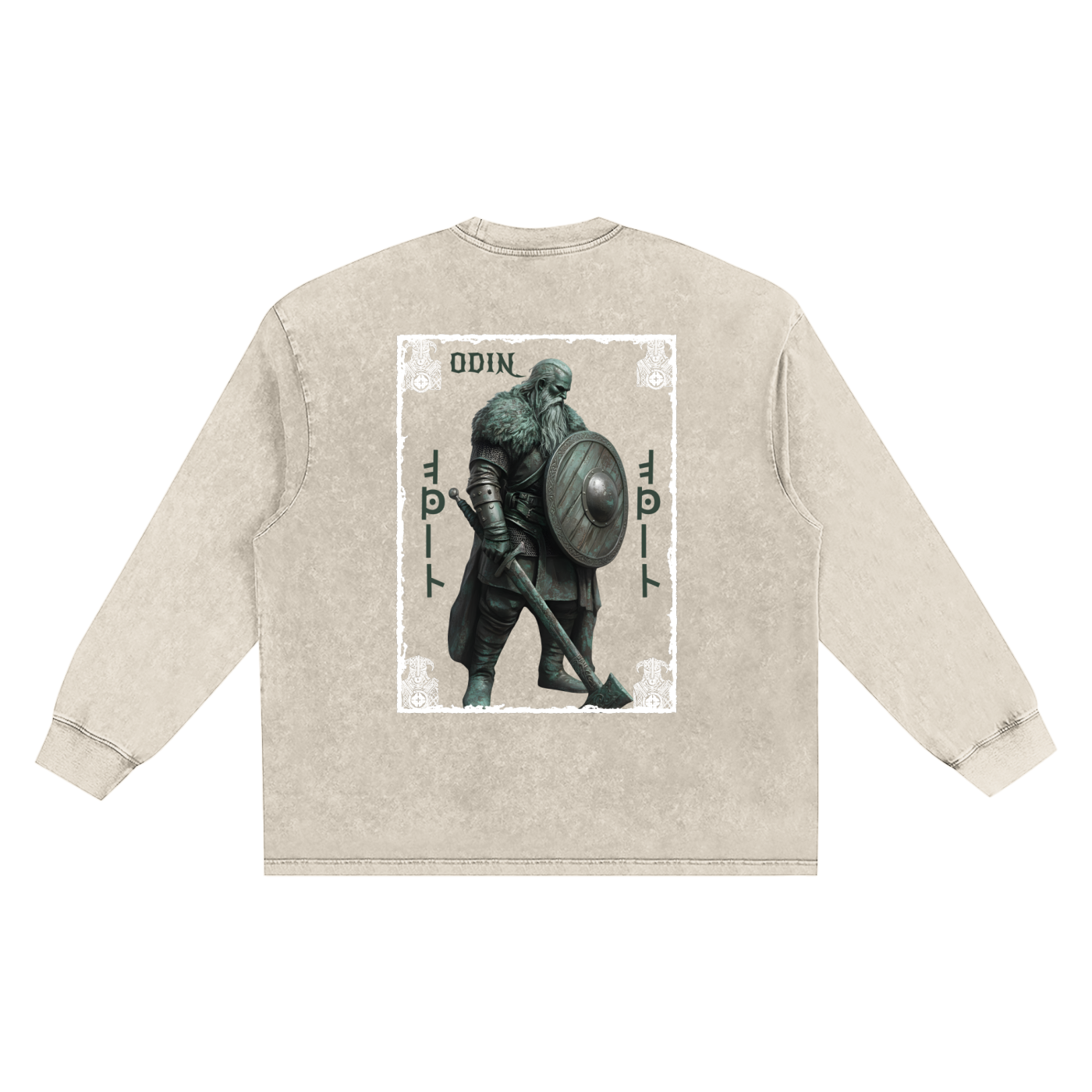 Snow Washed Frayed Edge longsleeve T-Shirt