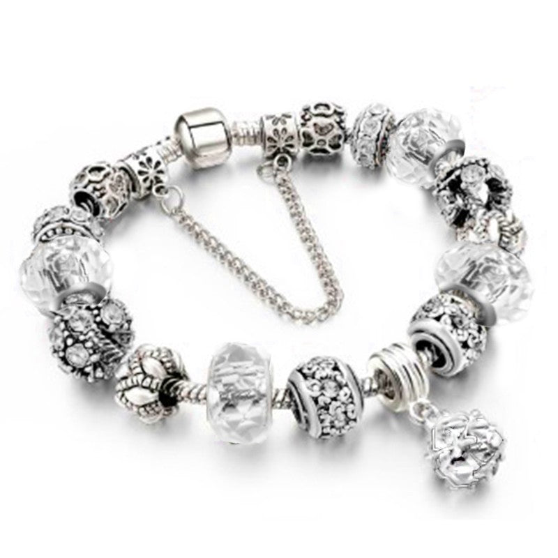 Crystal Bead Bracelet Alloy Style For Women