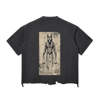 Snow Wash Raw-Hem Boxy T-shirt