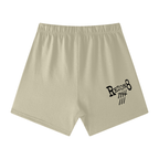 Unisex Earth Tone Loose Fit Cotton Shorts