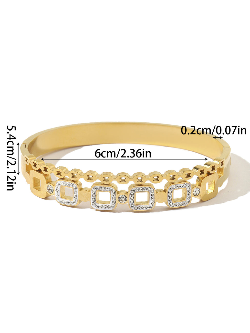 Stainless Steel Electroplated Bracelet For Women