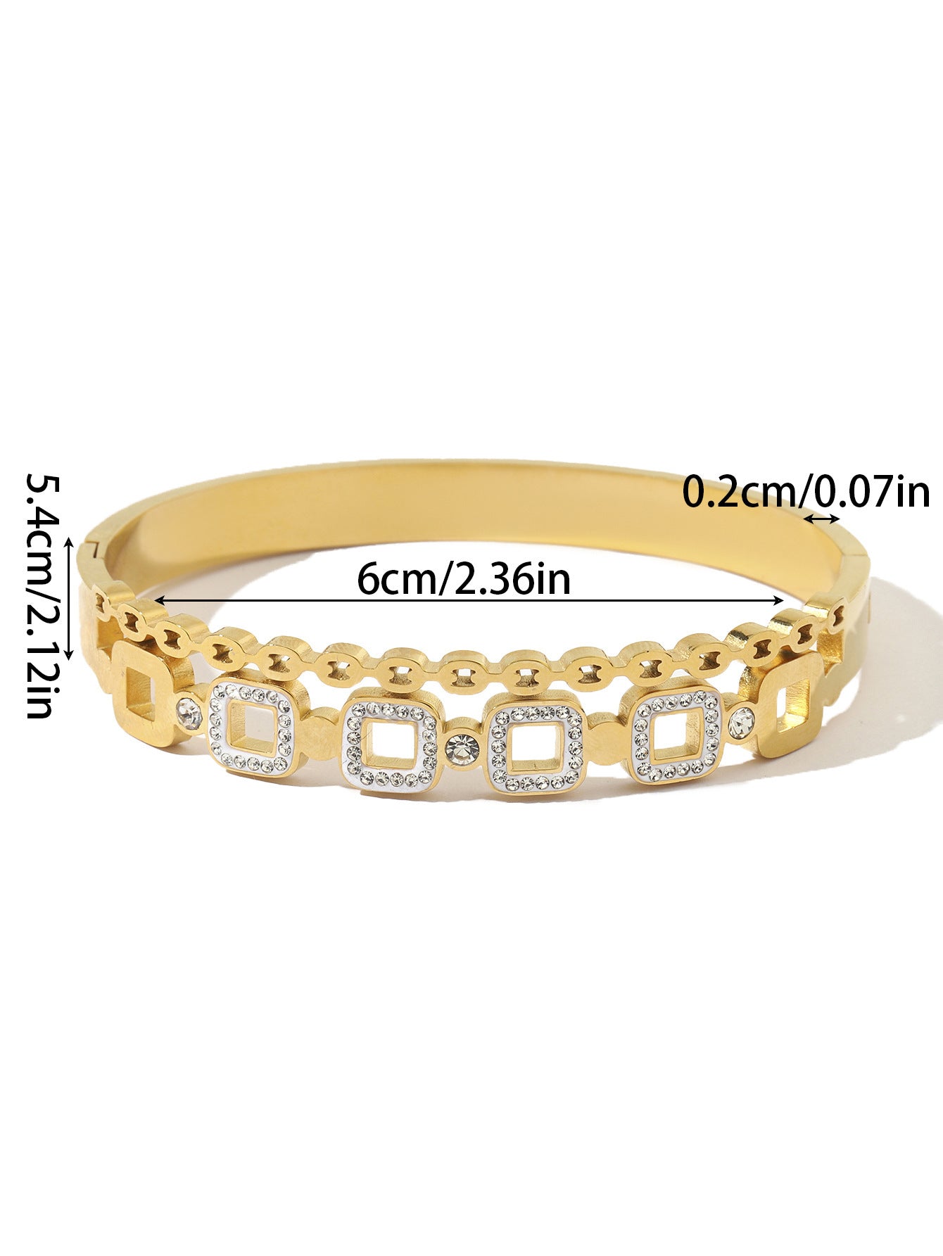 Stainless Steel Electroplated Bracelet For Women