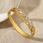 Stainless Steel Electroplated Bracelet For Women