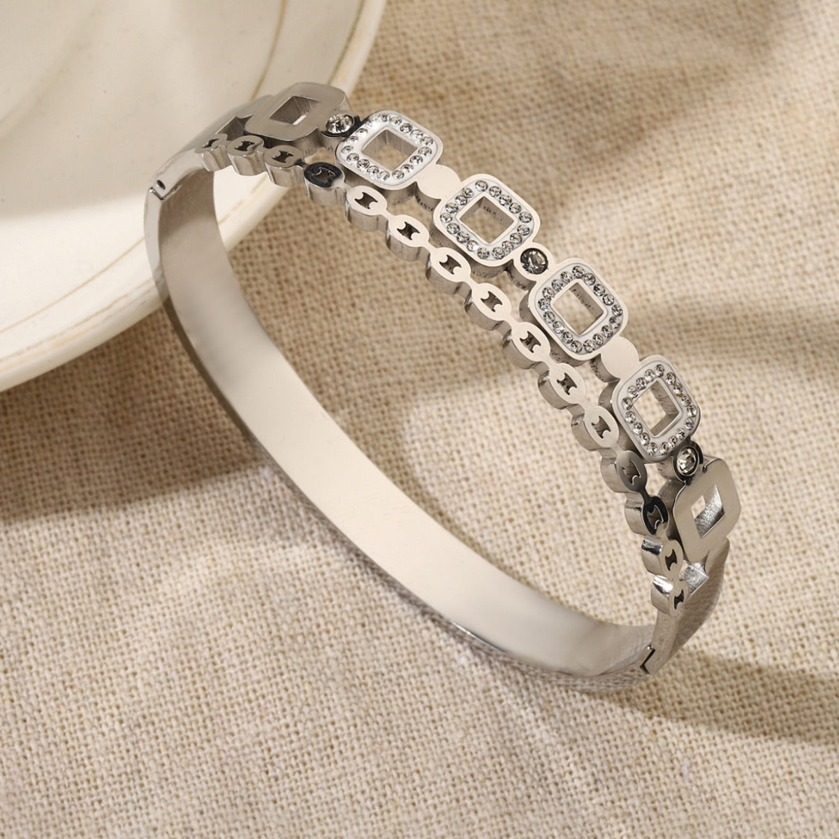 Stainless Steel Electroplated Bracelet For Women