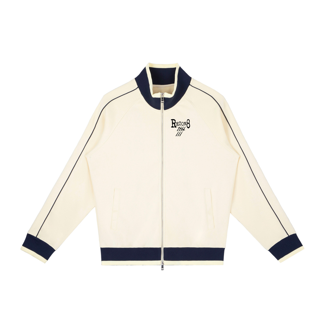 Color Block Raglan Sleeve Zip Track Jacket