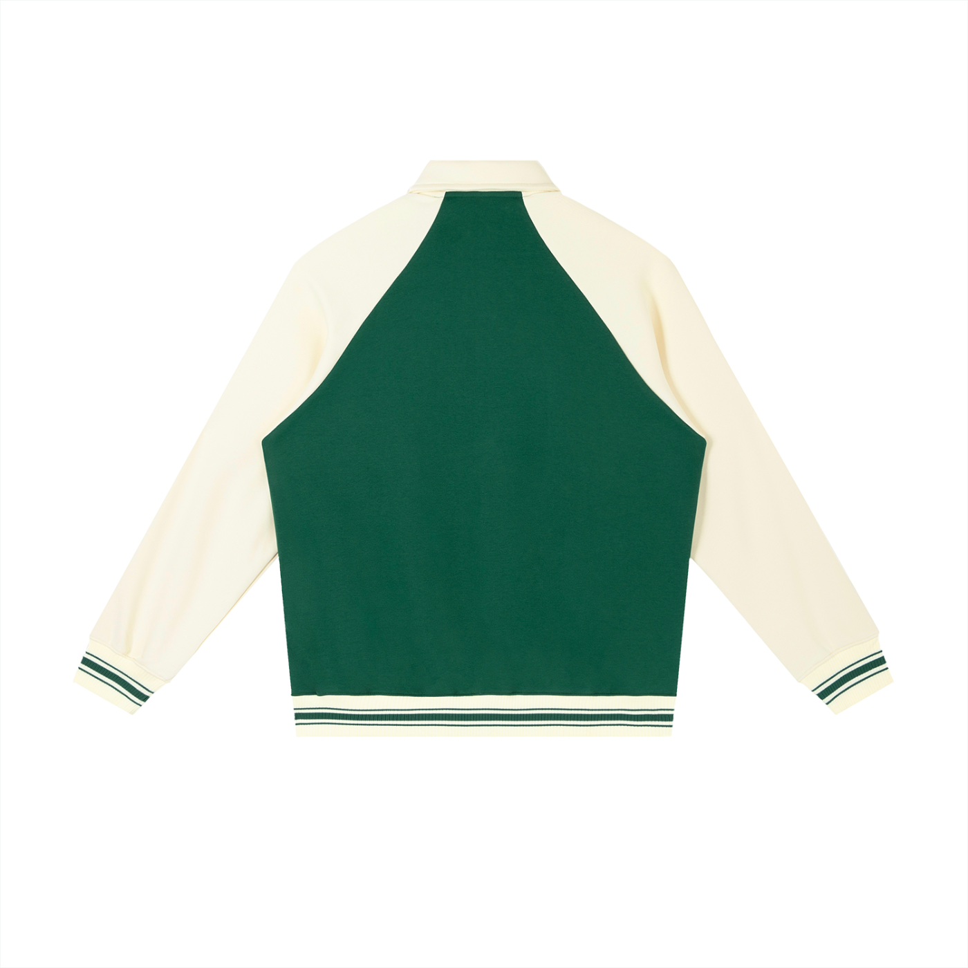Contrast Raglan Sleeve Baseball Jackets