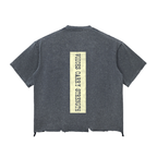 Snow Wash Raw-Hem Boxy T-shirt